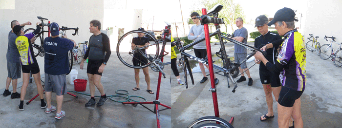 After ride bike cleaning and mechanical instructiion
